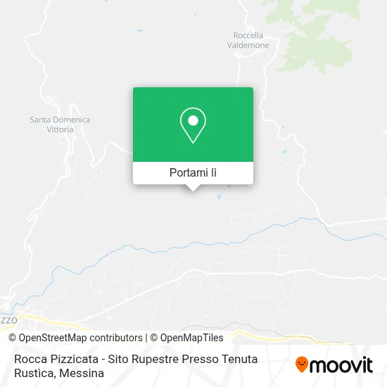 Mappa Rocca Pizzicata - Sito Rupestre Presso Tenuta Rustìca
