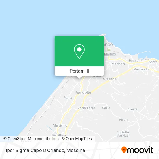 Mappa Iper Sigma Capo D'Orlando