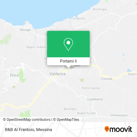 Mappa B&B Al Frantoio