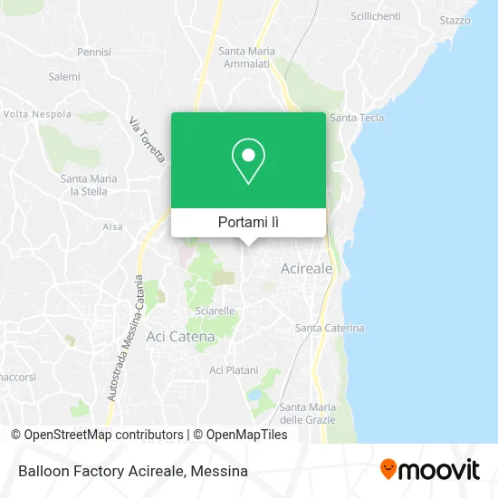 Mappa Balloon Factory Acireale