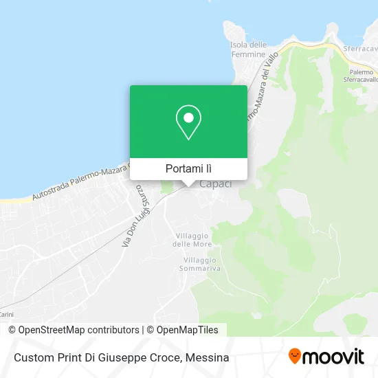 Mappa Custom Print Di Giuseppe Croce