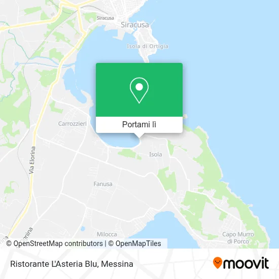 Mappa Ristorante L'Asteria Blu