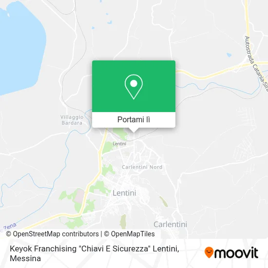 Mappa Keyok Franchising "Chiavi E Sicurezza" Lentini