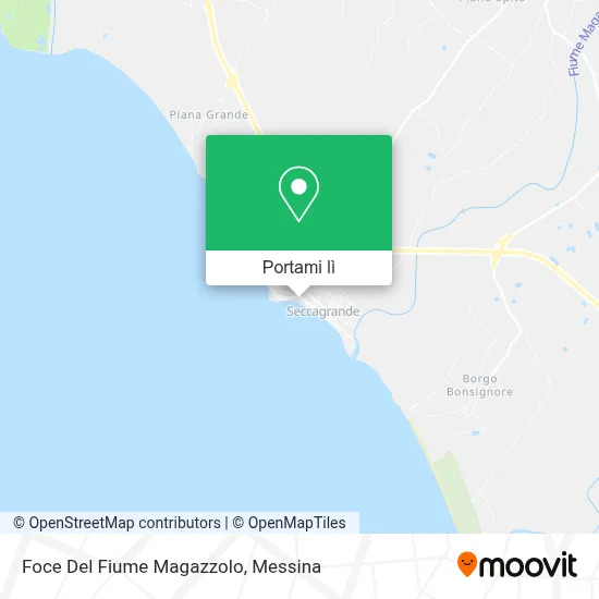 Mappa Foce Del Fiume Magazzolo