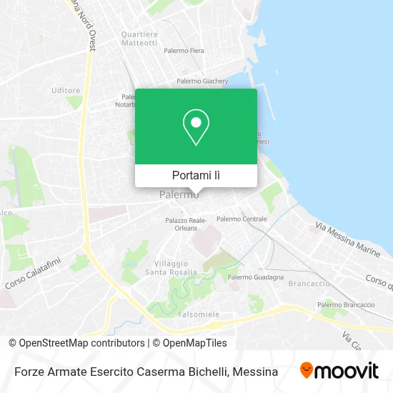 Mappa Forze Armate Esercito Caserma Bichelli