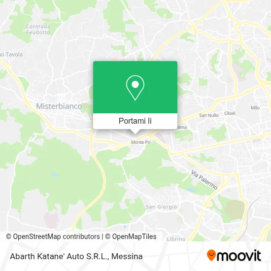 Mappa Abarth Katane' Auto S.R.L.