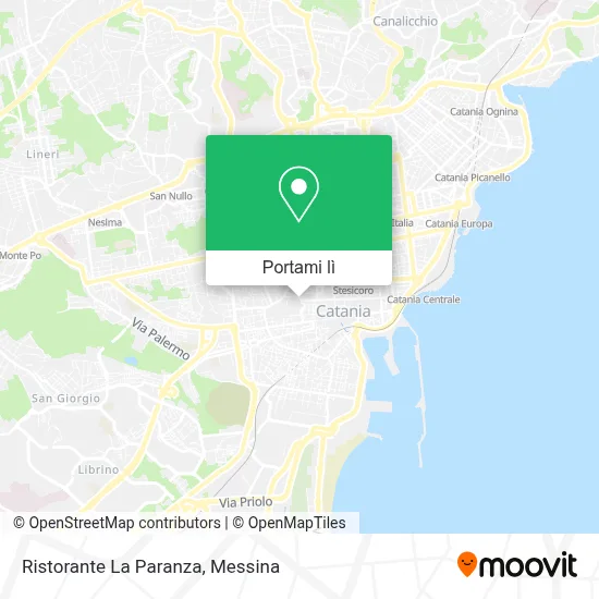Mappa Ristorante La Paranza