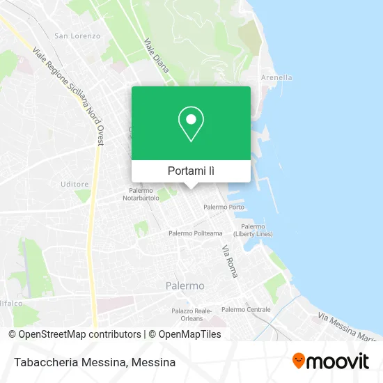 Mappa Tabaccheria Messina