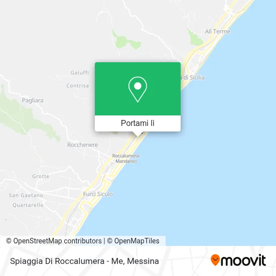 Mappa Spiaggia Di Roccalumera - Me