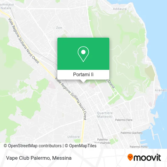 Mappa Vape Club Palermo