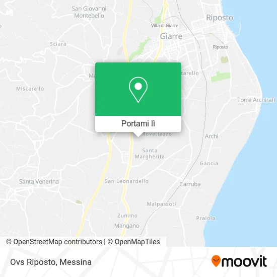 Mappa Ovs Riposto