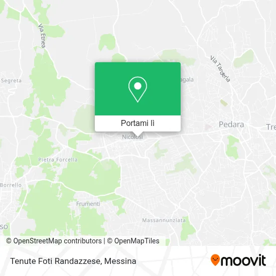 Mappa Tenute Foti Randazzese