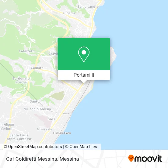 Mappa Caf Coldiretti Messina