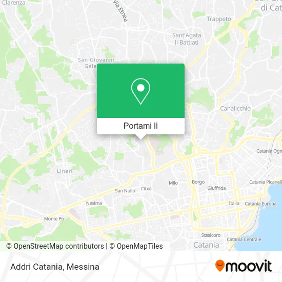 Mappa Addri Catania