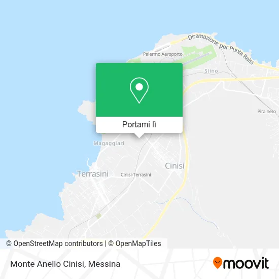 Mappa Monte Anello Cinisi