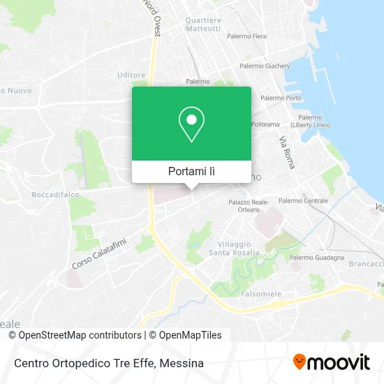 Mappa Centro Ortopedico Tre Effe