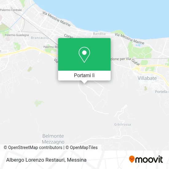 Mappa Albergo Lorenzo Restauri
