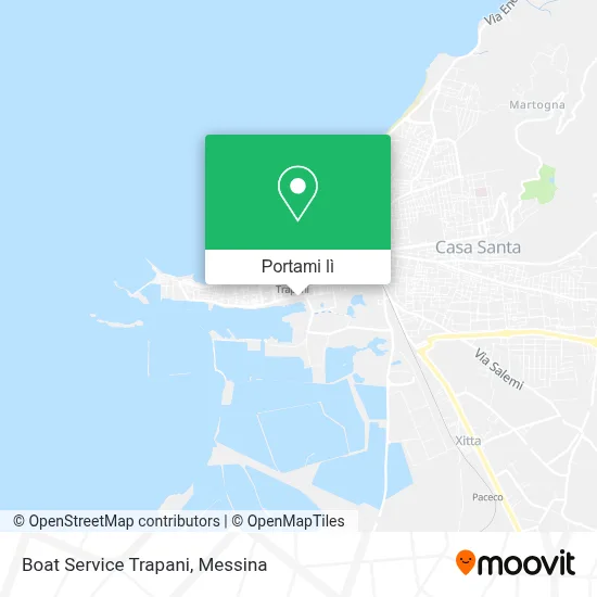 Mappa Boat Service Trapani
