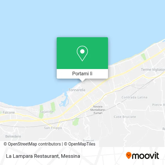 Mappa La Lampara Restaurant