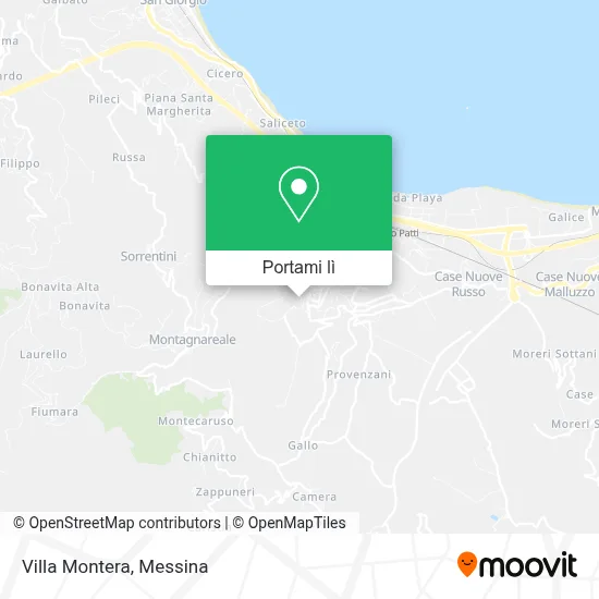 Mappa Villa Montera