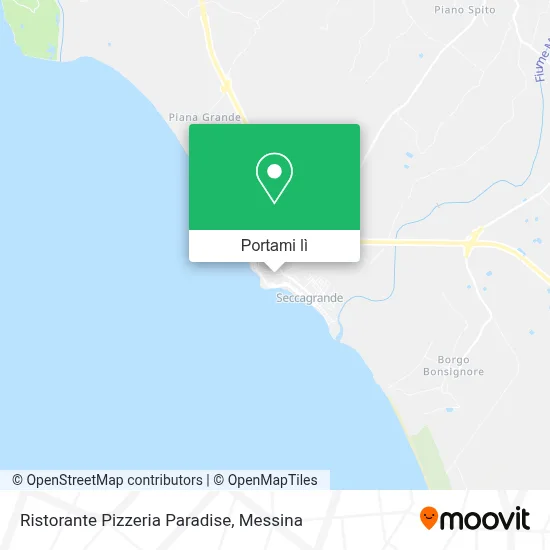 Mappa Ristorante Pizzeria Paradise