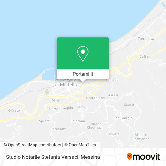 Mappa Studio Notarile Stefania Versaci