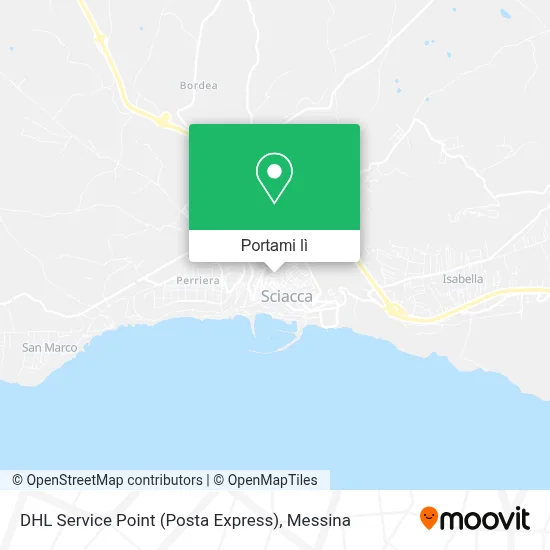 Mappa DHL Service Point (Posta Express)