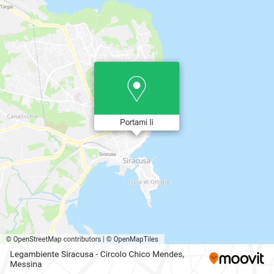 Mappa Legambiente Siracusa - Circolo Chico Mendes
