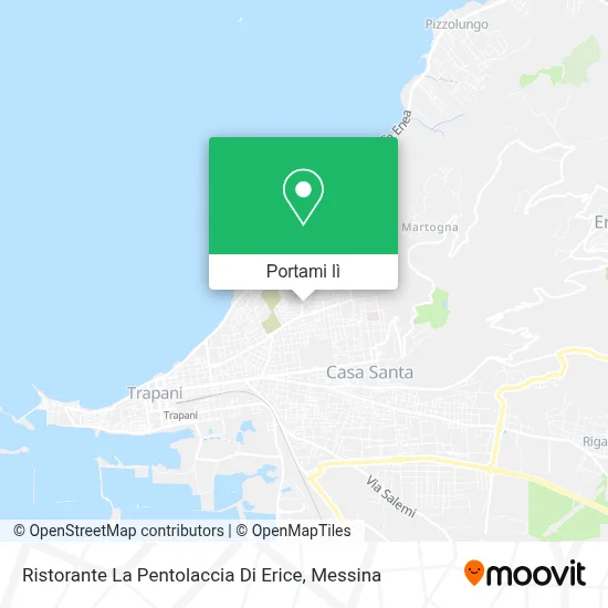 Mappa Ristorante La Pentolaccia Di Erice