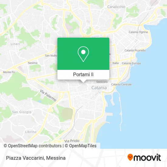 Mappa Piazza Vaccarini