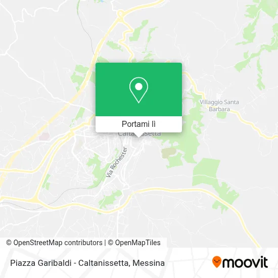 Mappa Piazza Garibaldi - Caltanissetta