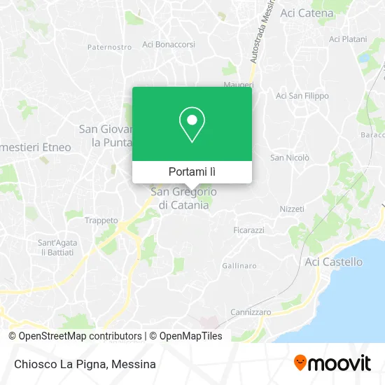 Mappa Chiosco La Pigna