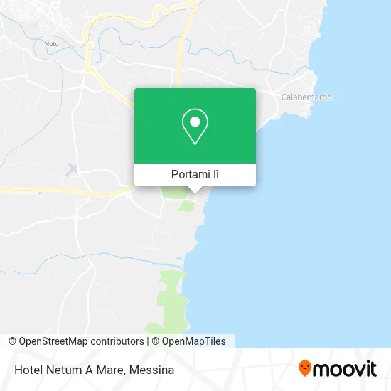 Mappa Hotel Netum A Mare