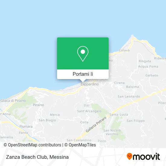 Mappa Zanza Beach Club