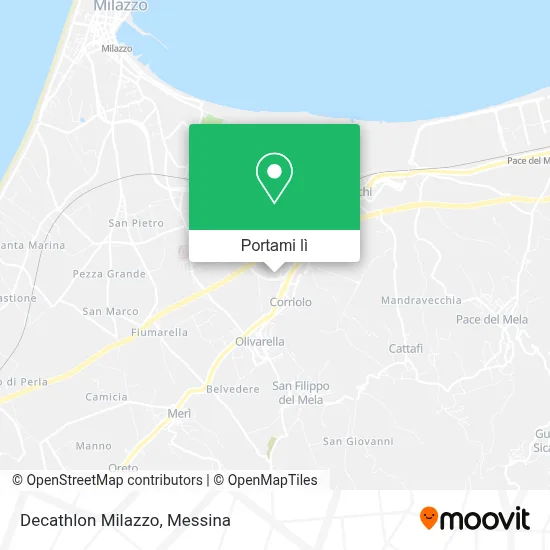 Mappa Decathlon Milazzo