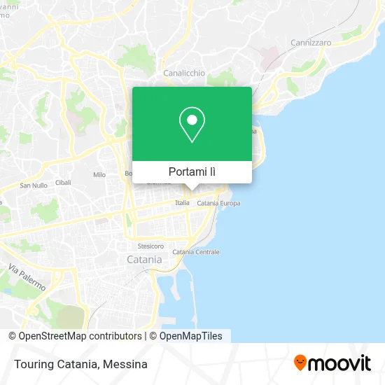 Mappa Touring Catania