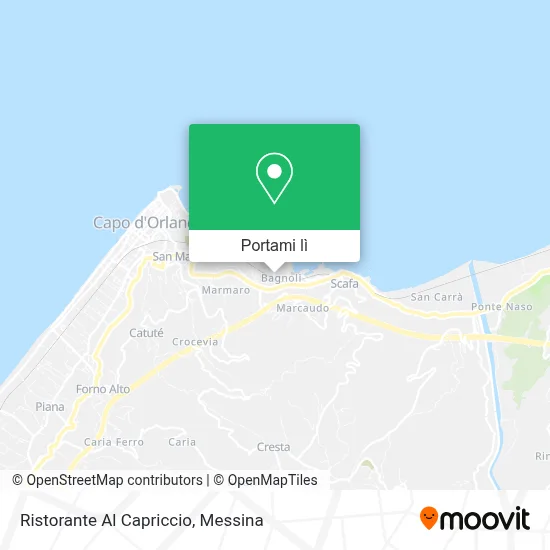 Mappa Ristorante Al Capriccio