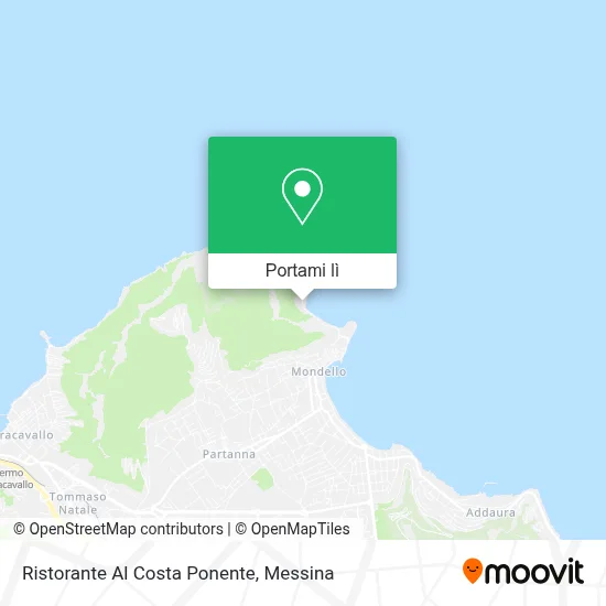 Mappa Ristorante Al Costa Ponente