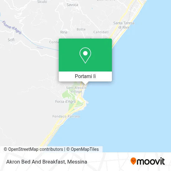 Mappa Akron Bed And Breakfast