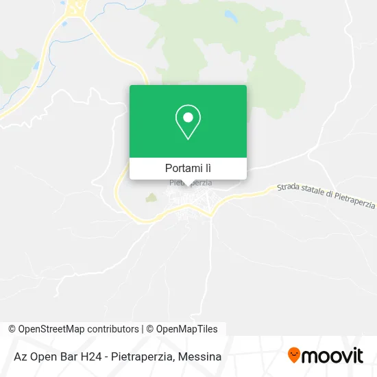 Mappa Az Open Bar H24 - Pietraperzia