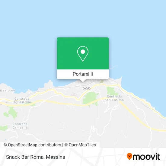 Mappa Snack Bar Roma