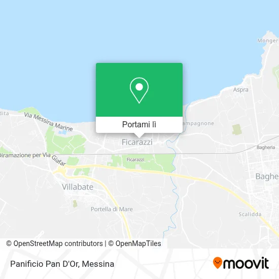 Mappa Panificio Pan D'Or