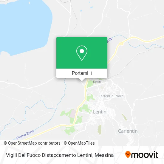 Mappa Vigili Del Fuoco Distaccamento Lentini