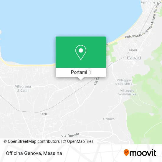 Mappa Officina Genova