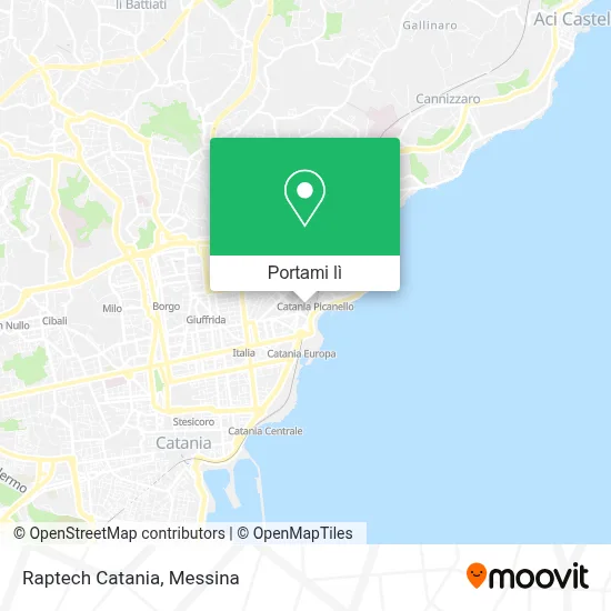 Mappa Raptech Catania
