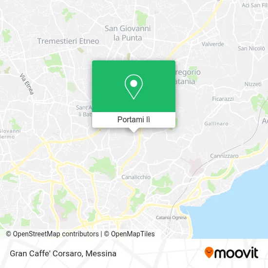 Mappa Gran Caffe' Corsaro