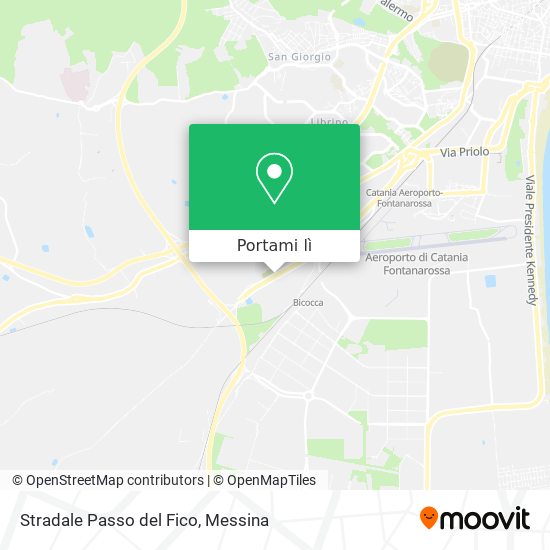 Mappa Stradale Passo del Fico