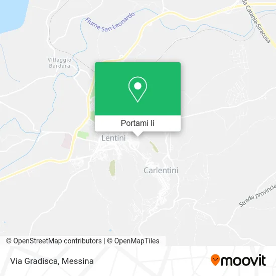 Mappa Via Gradisca