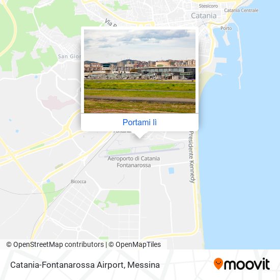 Mappa Catania-Fontanarossa Airport