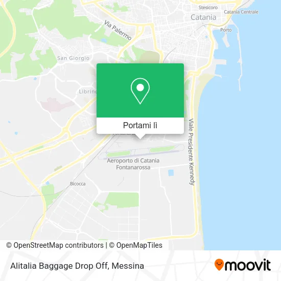 Mappa Alitalia Baggage Drop Off